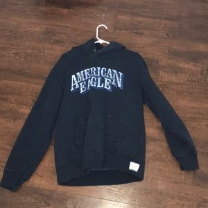 Thick navy blue hoodie